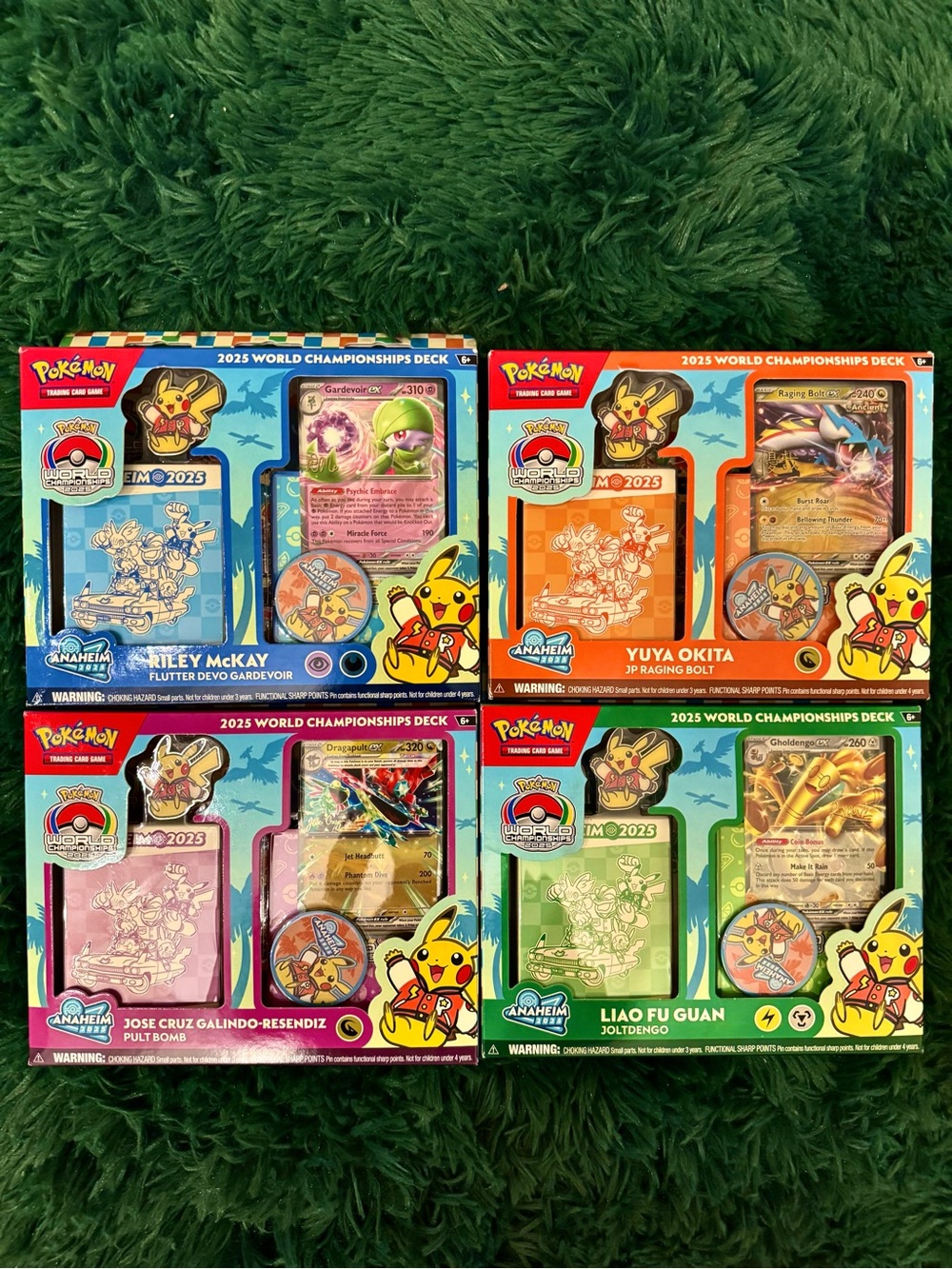 4 Pokemon 2025 World Championship Deck COMPLETE SET